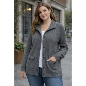 Women’s Gap Gray Knit Cardigan Jacket Medium